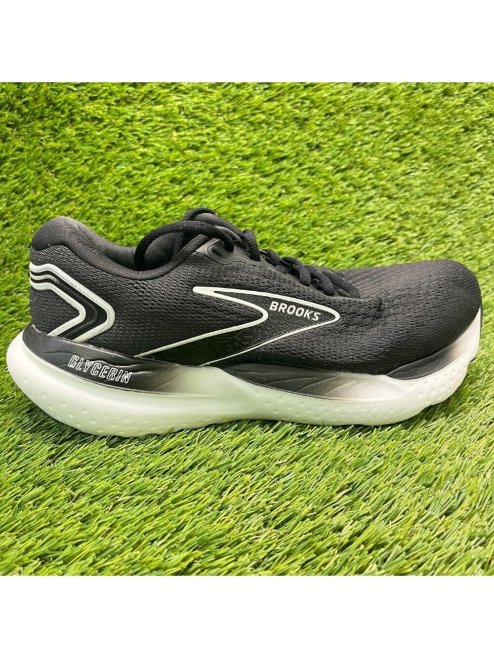 Brooks Glycerin 21 Womens Size 8.5D Black White Athletic Running Shoes Sneakers